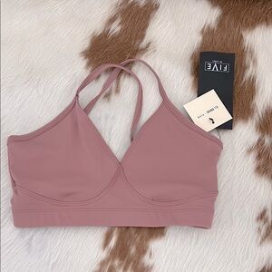Rose colored Five Dance Wear bra top.  Never worn size X small.